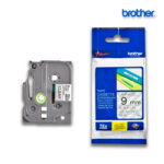 Cinta Brother TZE-121 Negro sobre Transp. 9mm (3 8) x 8 mts.