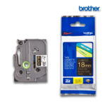 Cinta Brother TZE-344 Dorado sobre Negro 18mm (3/4") x 8 mts.