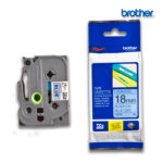 Cinta Brother TZE-541 Negro sobre Azul 18mm (3/4") x 8 mts.