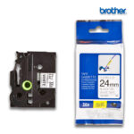 Cinta Brother TZE-FX251 Negro sobre Blanco 24mm (1") x 8 mts.