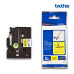 Cinta Brother TZE-FX631 Negro sobre Amarillo 12mm (1/2") x 8 mts.