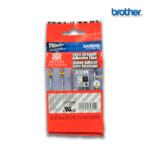 Cinta Brother TZE-S135 Blanco sobre Transparente 12mm (1/2") x 8 mts.