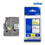 Cinta Brother TZE-S151 Negro sobre Transparente 24mm (1") x 8 mts.