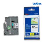 Cinta Brother TZE-S231 Negro sobre Blanco 12mm (1/2") x 8 mts.