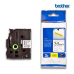 Cinta Brother TZE-S261 Negro sobre Blanco 36mm (1.5") x 8 mts.