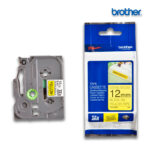 Cinta Brother TZE-S631 Negro sobre Amarillo 12mm (1/2") x 8 mts.