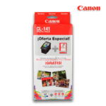 Tinta Canon CL-141 + Papel Foto 4"X6" Tricolor