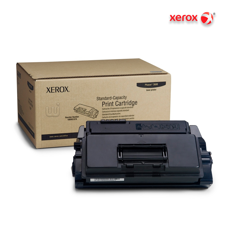 Tóner Xerox 106R01370 Black Phaser 3600 Capacidad Normal 7,000 Pag Tóner Xerox 106R01370 Black Phaser 3600 Capacidad Normal 7,000 Pag