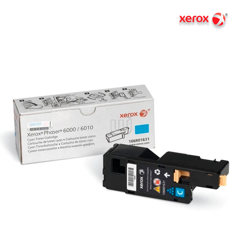 Tóner Xerox 106R01631 Cyan Phaser 6000, 6010 WorkCentre 6015 Tóner Xerox 106R01631 Cyan Phaser 6000, 6010 WorkCentre 6015