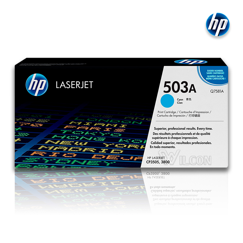 Toner HP Q7581A (503A) L.J. 3800 Cyan Toner HP Q7581A (503A) L.J. 3800 Cyan