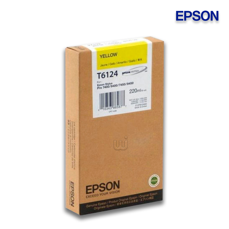 Tinta Epson T612400 Amarillo 220ML Stylus Pro 7400 Tinta Epson T612400 Amarillo 220ML Stylus Pro 7400