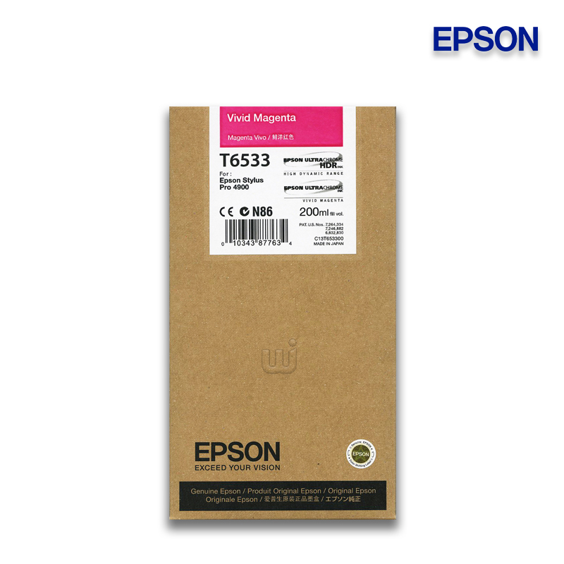 Tinta Epson T653300 Vivid Magenta 200ML Stylus Pro 4900 Tinta Epson T653300 Vivid Magenta 200ML Stylus Pro 4900