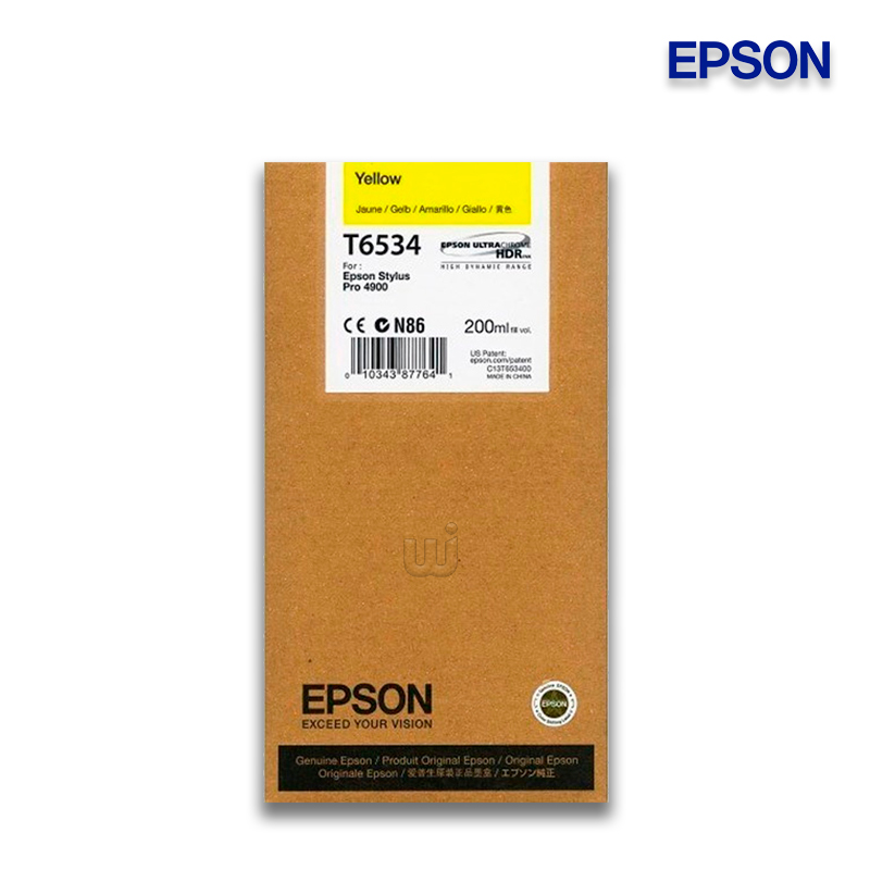 Tinta Epson T653400 Amarillo 200ML Stylus Pro 4900 Tinta Epson T653400 Amarillo 200ML Stylus Pro 4900