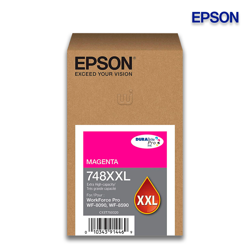Tinta Epson T748XXL320-AL Magenta WorkForce Pro WF-6090 Tinta Epson T748XXL320-AL Magenta WorkForce Pro WF-6090